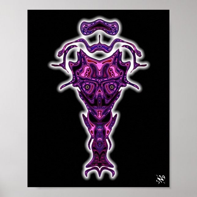 Poster Demônio do busto do submundo v1.3 (Frente)