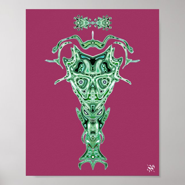 Poster Demônio do busto do submundo v2.1 (Frente)