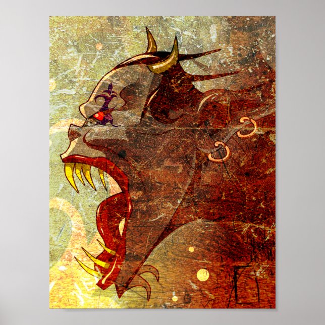 Pôster Demônio grito (Frente)