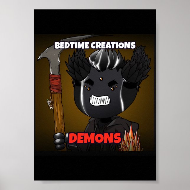 Pôster Demônios Bedtime Creations (Frente)