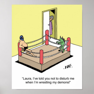 Poster DEMONSTRAÇÕES DE luta