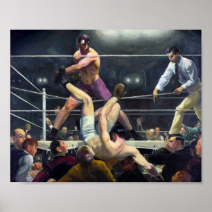 Poster Dempsey e Firpo   George Bellows  