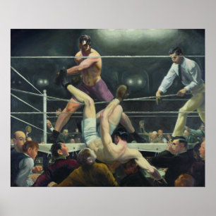 Poster Dempsey e Firpo, George Bellows