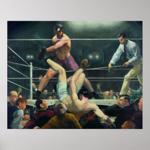 Poster Dempsey e Firpo, por George Bellows (1924)