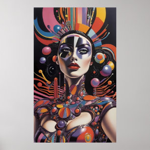 Poster Demure AF - Arte Surreal de Ken Gage