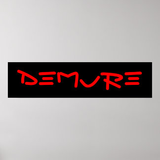 Poster DEMURE nº 1