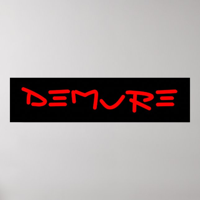 Poster DEMURE nº 1 (Frente)