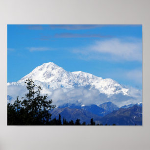 Poster Denali Alaska Mountain Snow Photo
