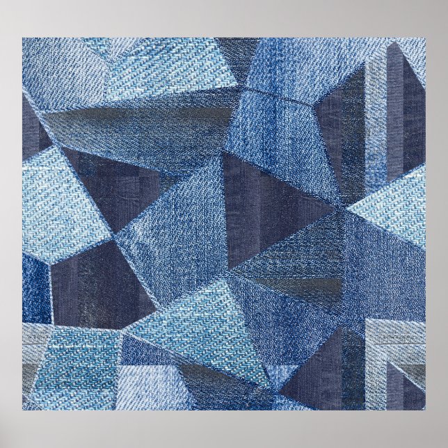 Poster Denim Urban: Patchwork Disparada. (Frente)