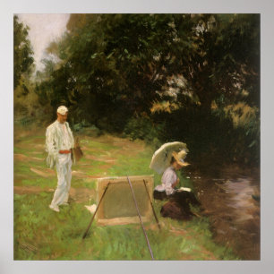 Poster Dennis Miller Bunker Pintura em Calcot por Sargent