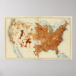 Pôster Denominações religiosas 1890 de 34 proporções