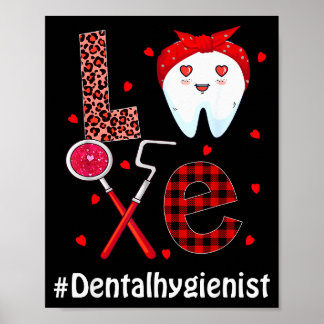 Poster Dental Squad Dentist Happy Valentines Day Dental I