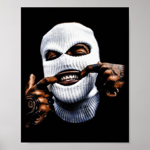 Poster Dentes de Ouro Gangster Gangsta Hip Hop Hiphop Eng