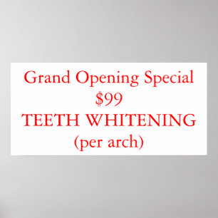 Poster Dentes que Whitening