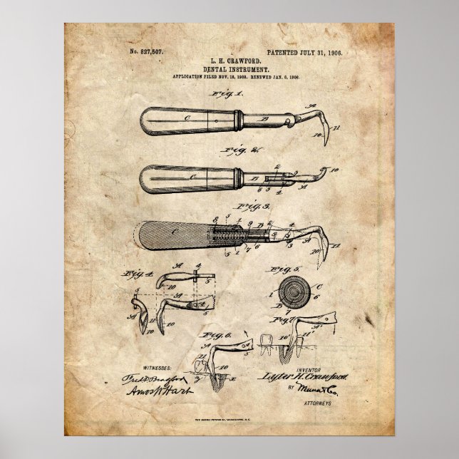 Poster Dentist Patent (Frente)