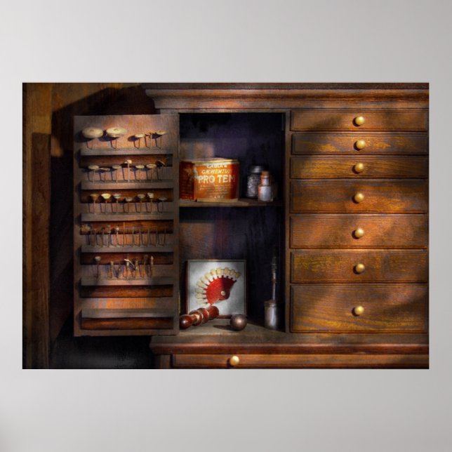 Poster Dentista - Barras dentárias (Frente)