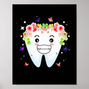 Poster Dentista Dental Assistant Dente Dente Higienista O
