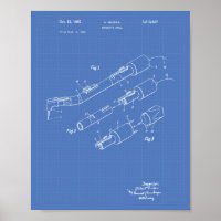 Dentist's Drill 1965 Patent Art Blueprint