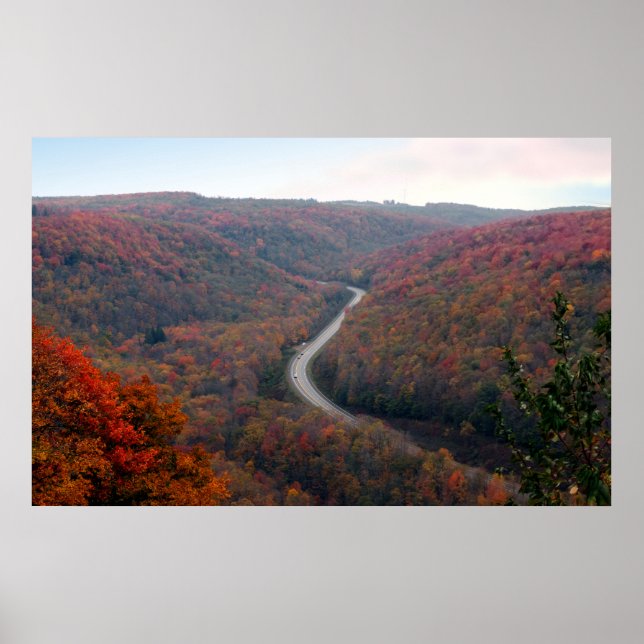 Poster Denton Hill S curva Highway (Frente)