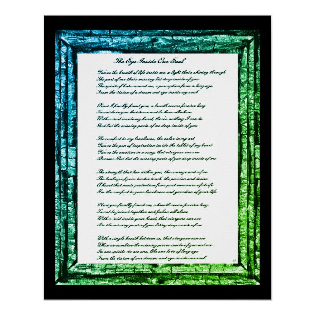 Pôster Dentro de Olhos Nossa Alma (Frente)