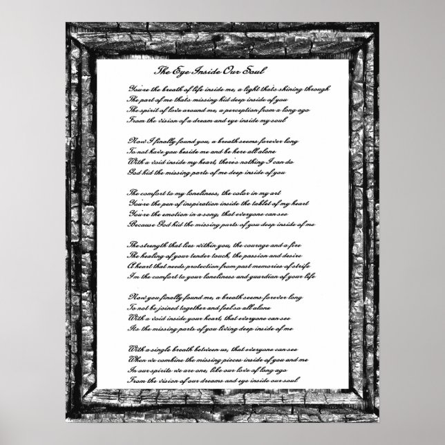 Pôster Dentro de Olhos Nossa Alma (Frente)