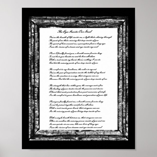 Poster Dentro de Olhos Nossa Alma (Frente)