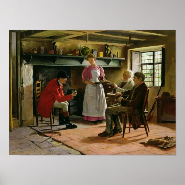 Poster Dentro do Lygon Arms, Broadway, 1896 (Frente)