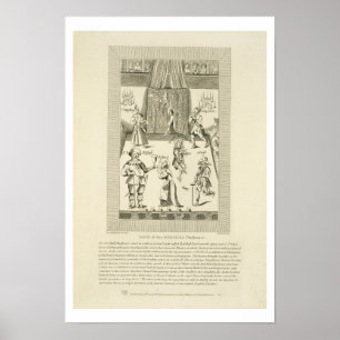 Pôster Dentro do Red Bull Playhouse, frontispício para