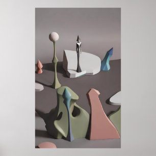 Poster Dentro do seu partido Zone Diorama - Ken Gage Art