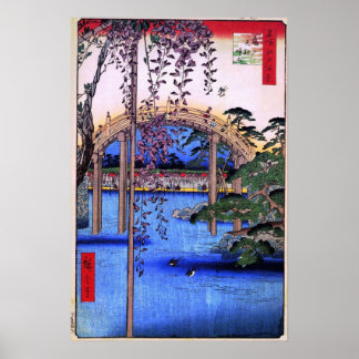 Pôster Dentro Kameido Tenjin Shrine (亀 戸 天 神 境 内)