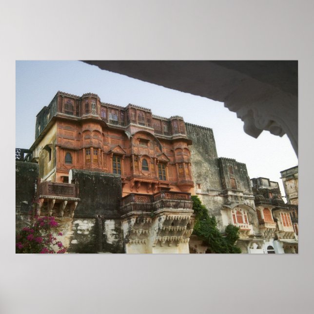 Poster Dentro Royal Ghanerao Castle, Rajasthan, Índia (Frente)