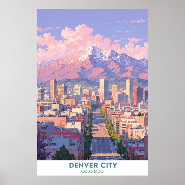 Poster Denver City - Belo Colorado (Frente)