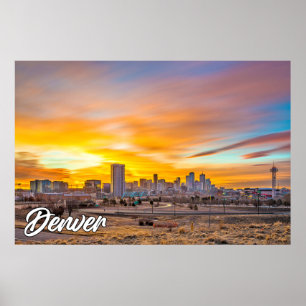 Poster Denver, Colorado, EUA