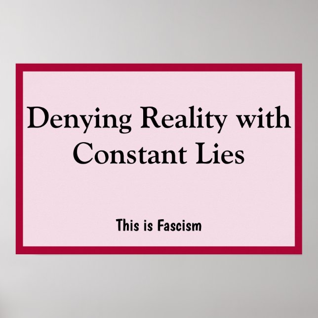 Poster Denying Reality (Frente)