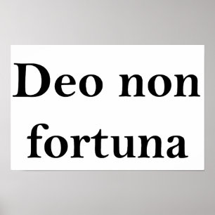 Poster Deo non fortuna