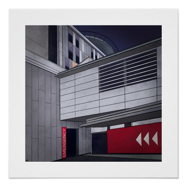 Pôster Departamento de emergência (Frente)