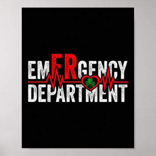 Poster Departamento de Emergência 4 de Julho EUA Dia de S