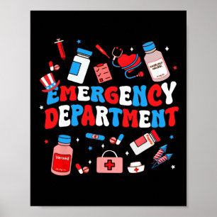 Poster Departamento De Emergência Enfermeira Eusa Bandeir