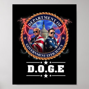 Poster Departamento Doge de Eficiência Governamental Trum