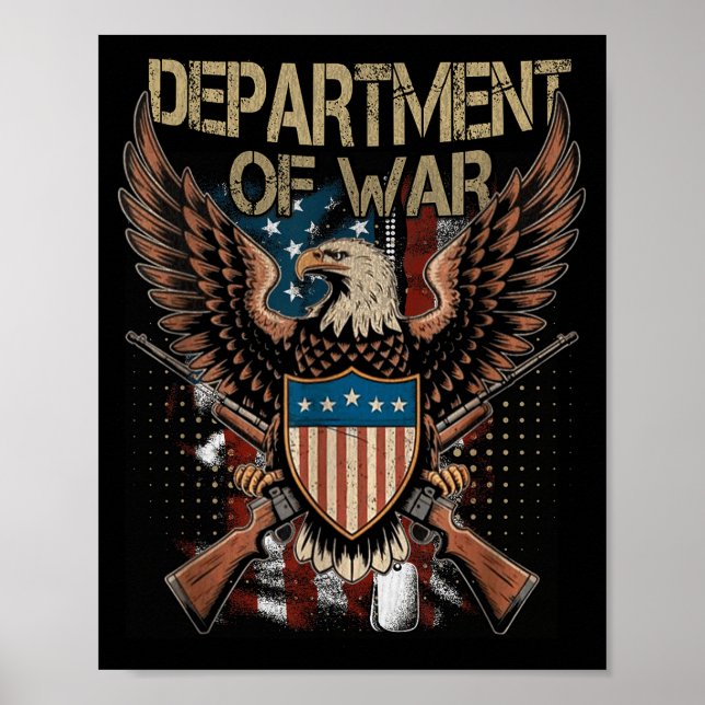 Poster Department Of War Shirt Established 2025 Re-establ (Frente)