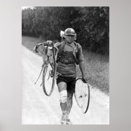 Poster Depois da Queda Giusto Cerutti 1928 Tour de França