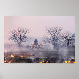 Poster Depois do Prairie Fire, Flint Hills, Kansas