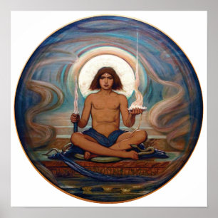 Pôster Depositário do ponto inicial por Elihu Vedder