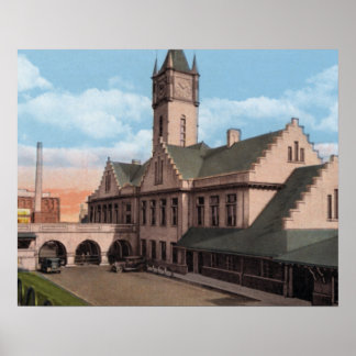 Poster Depósito da Ferrovia Meridional do Tennessee