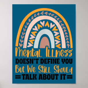 Poster Depressão Doença Mental Conscientização sobre Saúd
