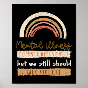 Poster Depressão Sensibilização para a Saúde Mental