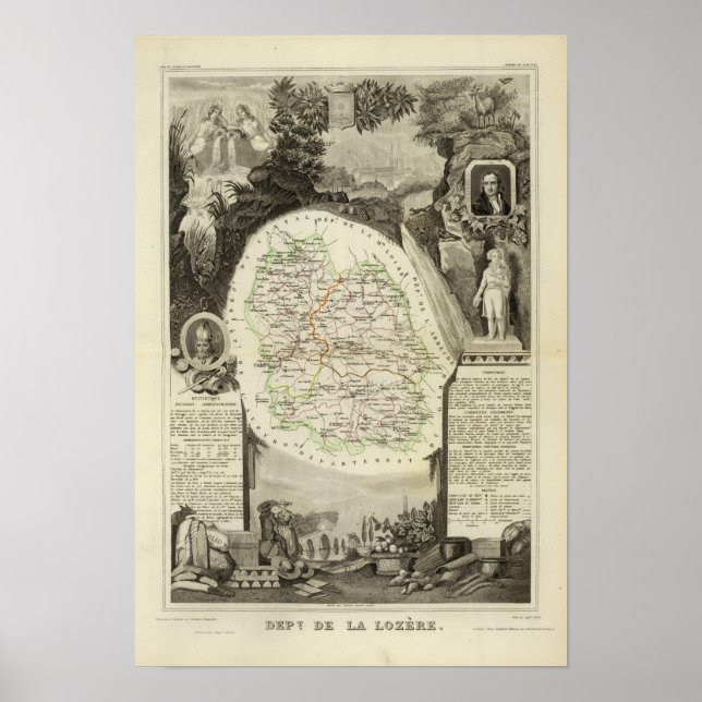 Pôster Dept Any Lozere (Frente)