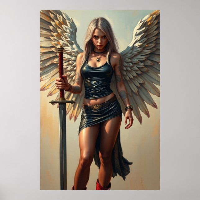 Poster Der Engel des Kriegers (Frente)