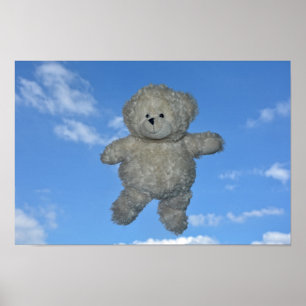 Poster Der fliegende Teddybär