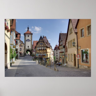 Poster Der Tauber Alemanha do ob de Rothenburg